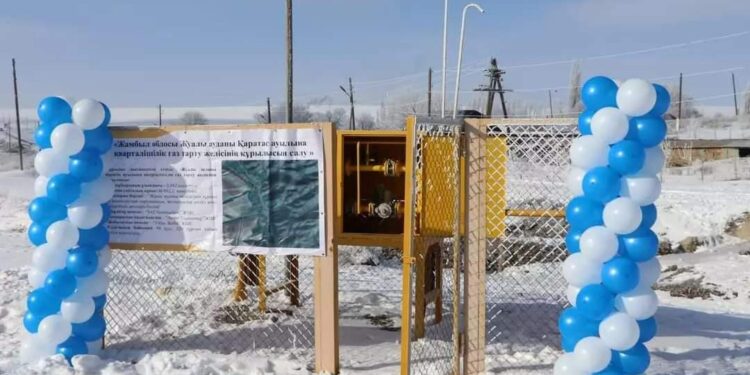 Жамбыл облысы Жуалы ауданындағы Қаратас ауылына газ берілді