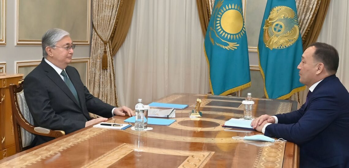 Президент Ақтөбе облысының әкімі Ералы Тоғжановты қабылдады