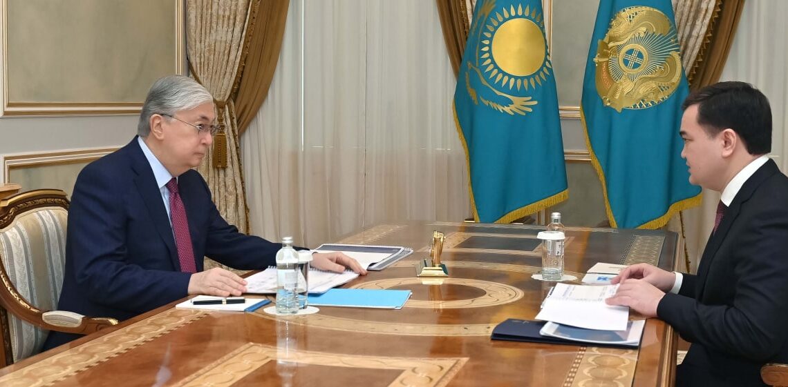 Мемлекет басшысы Астана қаласының әкімі Жеңіс Қасымбекті қабылдады