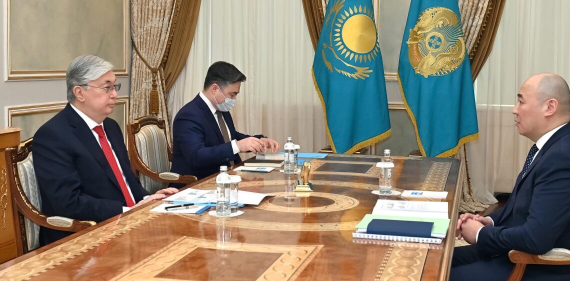 Президент «Бәйтерек» ұлттық басқарушы холдингі» АҚ басқарма төрағасы Қанат Шарлапаевты қабылдады