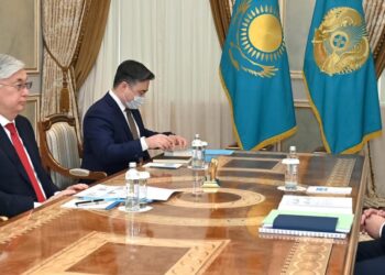 Президент «Бәйтерек» ұлттық басқарушы холдингі» АҚ басқарма төрағасы Қанат Шарлапаевты қабылдады