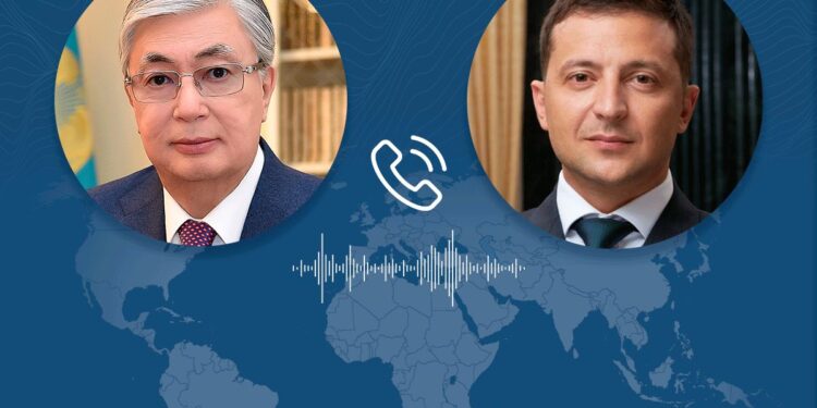 Мемлекет басшысы Украина Президенті Владимир Зеленскиймен телефон арқылы сөйлесті