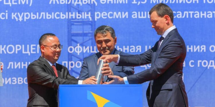 Қордайда жылына 1,2 млн тонна цемент өндіретін зауыттың құрылысы басталды