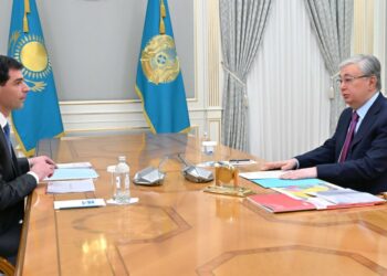 Президент «Allur компаниялар тобы» АҚ директорлар кеңесінің төрағасы Андрей Лаврентьевті қабылдады