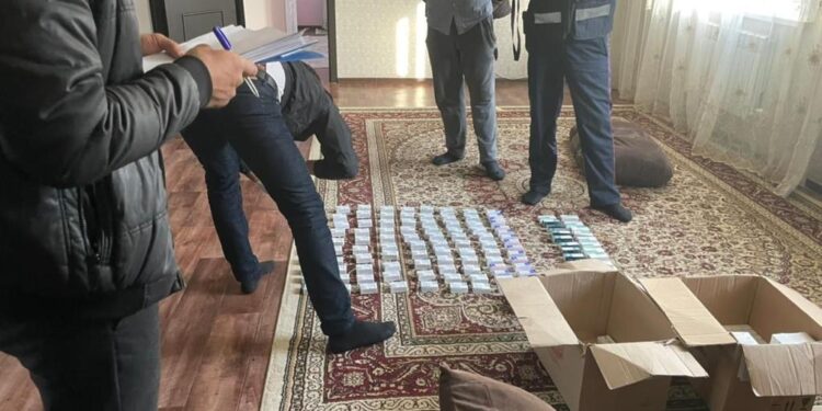 Жамбыл облысында аса ірі партияда трамадол тәркіленді
