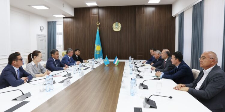 Нұржан Нұржігітов Өзбекстанның Төтенше және Өкілетті Елшісімен кездесті