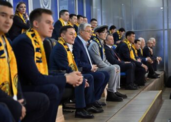 Қазақстан-Сан-Марино: Қасым-Жомарт Тоқаев «Астана Арена» стадионына келді