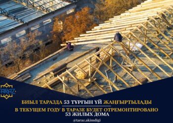 Биыл Таразда 53 тұрғын үй жаңғыртылады