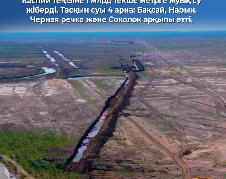 Каспийге 1 млрд текше метрге жуық тасқын суы жіберілді