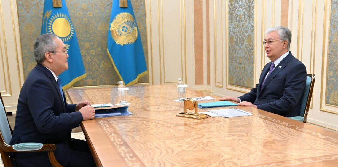 Қасым-Жомарт Тоқаев Қаржылық мониторинг агенттігінің төрағасы Жанат Элимановты қабылдады
