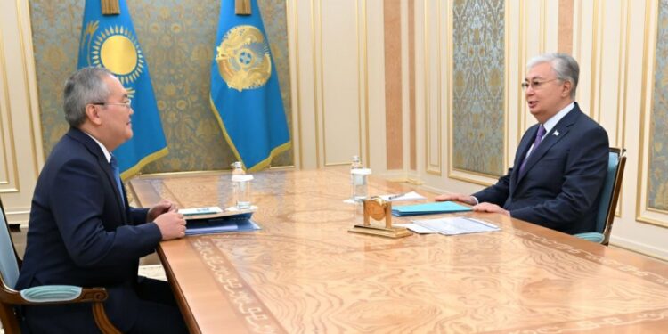 Қасым-Жомарт Тоқаев Қаржылық мониторинг агенттігінің төрағасы Жанат Элимановты қабылдады