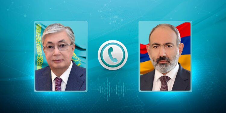 Тоқаев Армения Премьер-министрімен сөйлесті
