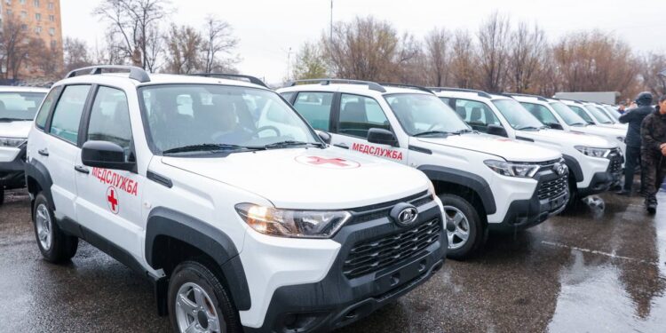 Өңірдің медицина мекемелеріне 20 жаңа автокөлік табысталды