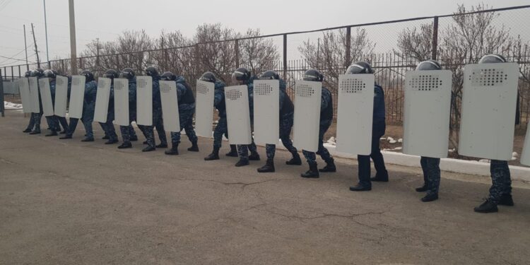 Тараздағы түзеу мекемесінде «Қамал» оқу-жаттығу жиыны өтті