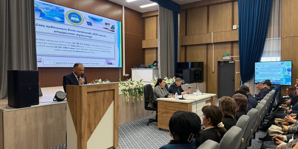 Байзақ ауданы білім бөлімінің басшысы 2025 жылға қойылған міндеттерді атады