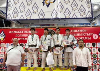 Тараздағы дзюдо турнирінде жас спортшыларымыз жеңіс тұғырынан көрінді