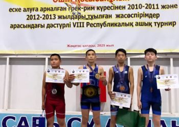 Жас балуанымыз республикалық турнирде үздік нәтиже көрсетті