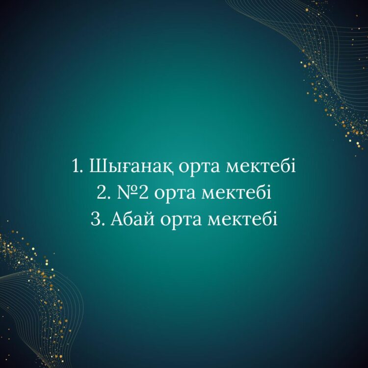 Шығанақ орта мектебінің оқушылары облыстық гранд финалға жолдамаға ие болды