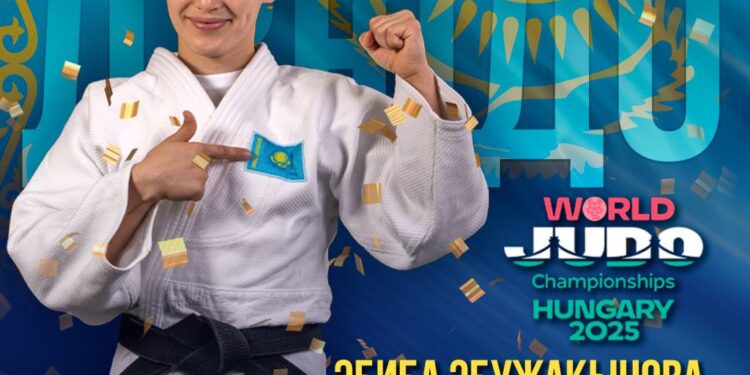 Әбиба Әбужақынова дзюдодан Әлем чемпионатының күміс жүлдегері атанды
