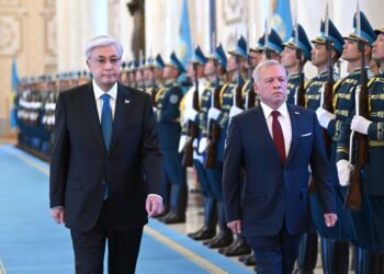 Президент Ақордада Иордания королін салтанатты түрде қарсы алды