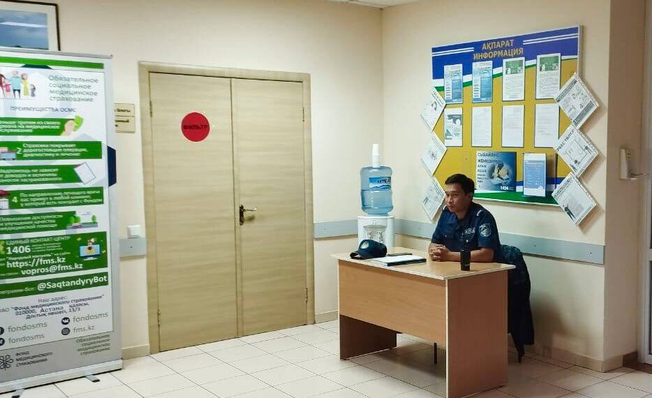 Қазақстанның ауруханаларында 152 полиция посты орнатылды