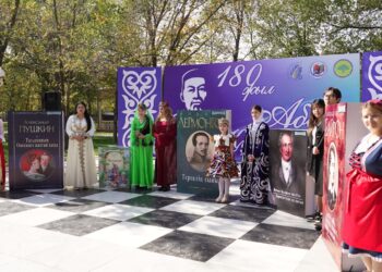 Жамбыл облысы әкімдігінің қолдауымен Абайдың 180 жылдығына арналған әдеби бульвар өтті