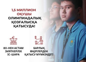 Жаңа оқу жылында 1,5 миллионнан астам оқушы олимпиадаларға қатысуда