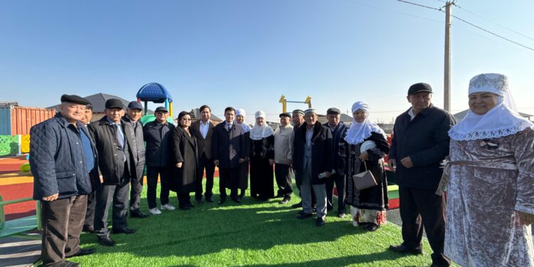 Үлгілі ауылда жаңа балалар алаңы ашылды