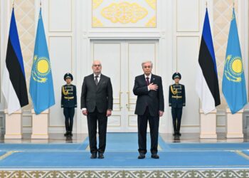 Ақордада Эстония Президентін салтанатты қарсы алу рәсімі өтті