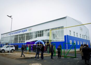 Байзақ ауданында жаңа спорт кешені ашылды