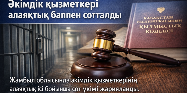 Әкімдік қызметкері алаяқтық баппен сотталды
