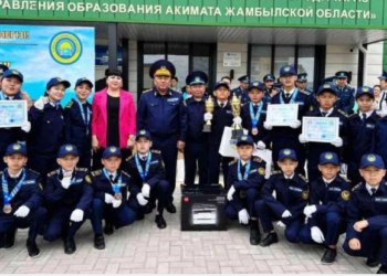 Тараз қаласында «Жас сақшы» полиция сыныптарының алғашқы қалалық слеті өтті