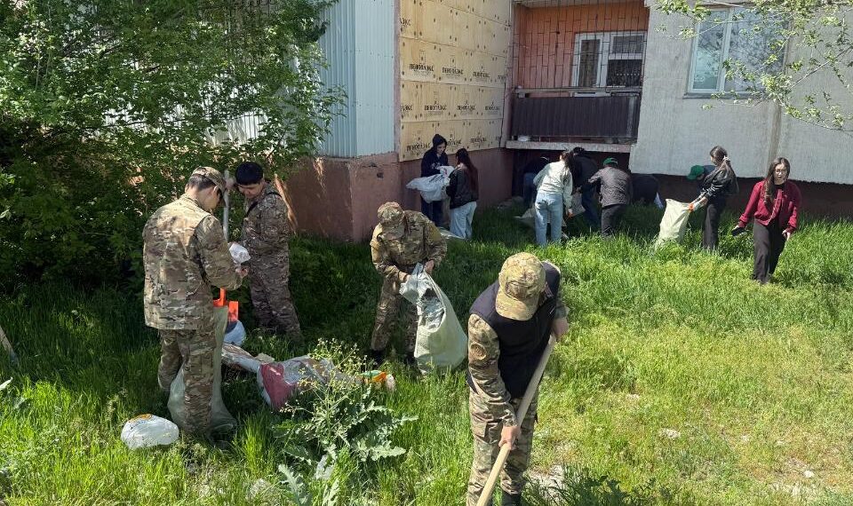Жамбыл облысында «Таза Қазақстан» экологиялық акциясы аясында «Таза аула» акциясы өткізілді