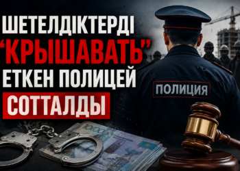 Шетелдіктерді «крышавать» еткен полицей сотталды