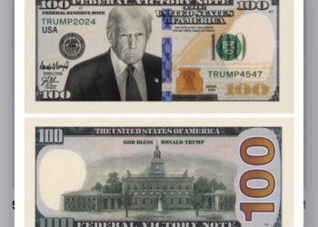 Трамп өз портреті салынған 100 долларлық банкнотты таныстырды