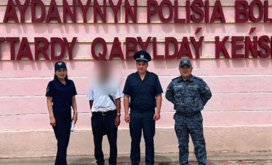 Тараздағы түзеу мекемесінен босап шыққан өзбекстандық көші-қон полиция қызметіне тапсырылды