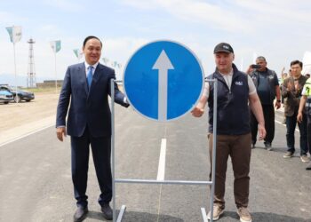 Жаңарған Күйік асуындағы автомобиль жолы пайдалануға берілді