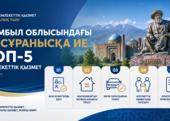 Жамбыл облысындағы ең сұранысқа ие ТОП-5 мемлекеттік қызмет