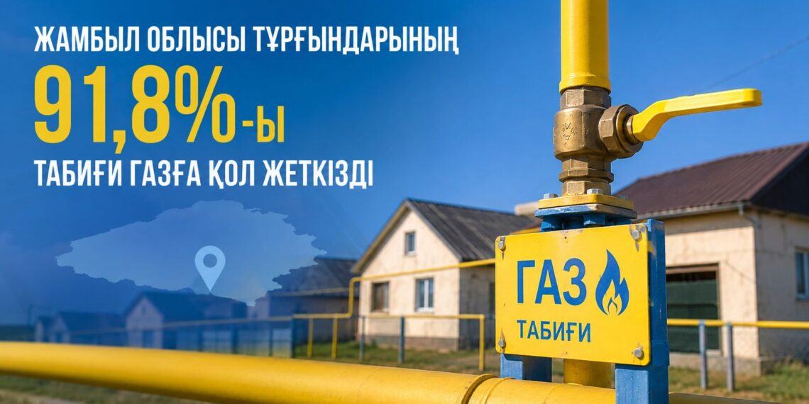 Жамбыл облысы тұрғындарының 91,8%-ы табиғи газға қол жеткізді