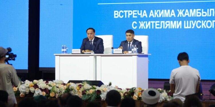 Ербол Қарашөкеев Шу ауданының тұрғындарымен кездесті