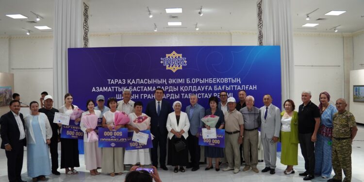 Тараз қаласында «Ортақ мүдде» шағын гранттар конкурсының жеңімпаздары марапатталды