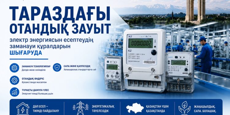 Тараздағы отандық зауыт электр энергиясын есептеудің заманауи құралдарын шығаруда