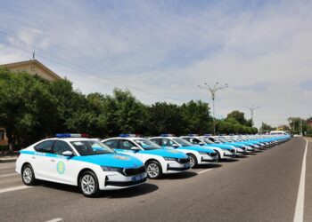 Жамбыл полициясының автопаркі 88 жаңа қызметтік көлікпен толықты