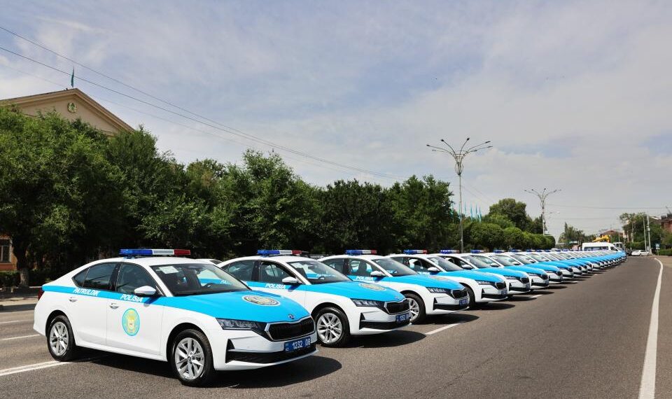 Жамбыл полициясының автопаркі 88 жаңа қызметтік көлікпен толықты