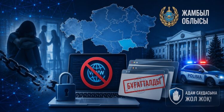Жамбылда адам саудасына қатысты 3474 интернет-ресурс бұғатталды