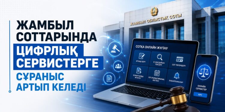 Жамбыл соттарында цифрлық сервистерге сұраныс артып келеді