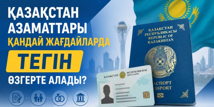 Қазақстан азаматтары қандай жағдайларда тегін өзгерте алады?