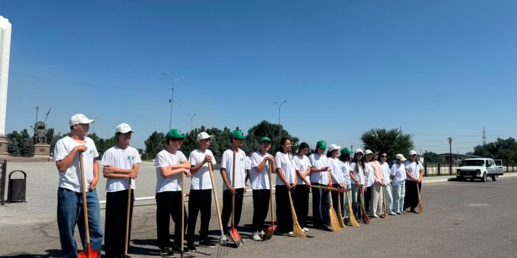 Таразда «Тарихи өлкенің тазалығы» экологиялық акциясы өтті