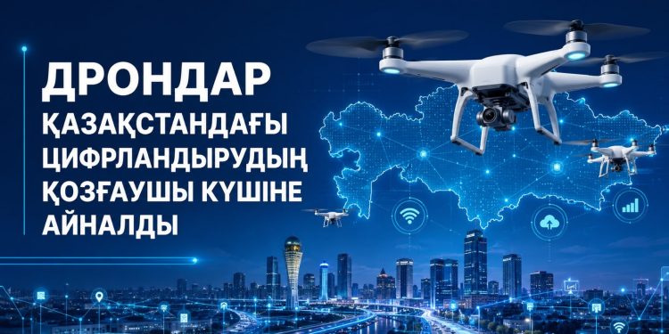 Дрондар Қазақстандағы цифрландырудың қозғаушы күшіне айналды