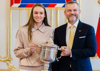 Словакия президенті Елена Рыбакинаны US Open-дегі жеңісімен құттықтады
